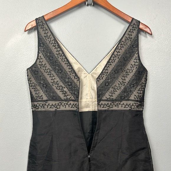 Vintage Ann Taylor Silk Shift Black Mini Dress size 0 petite - Picture 10 of 10